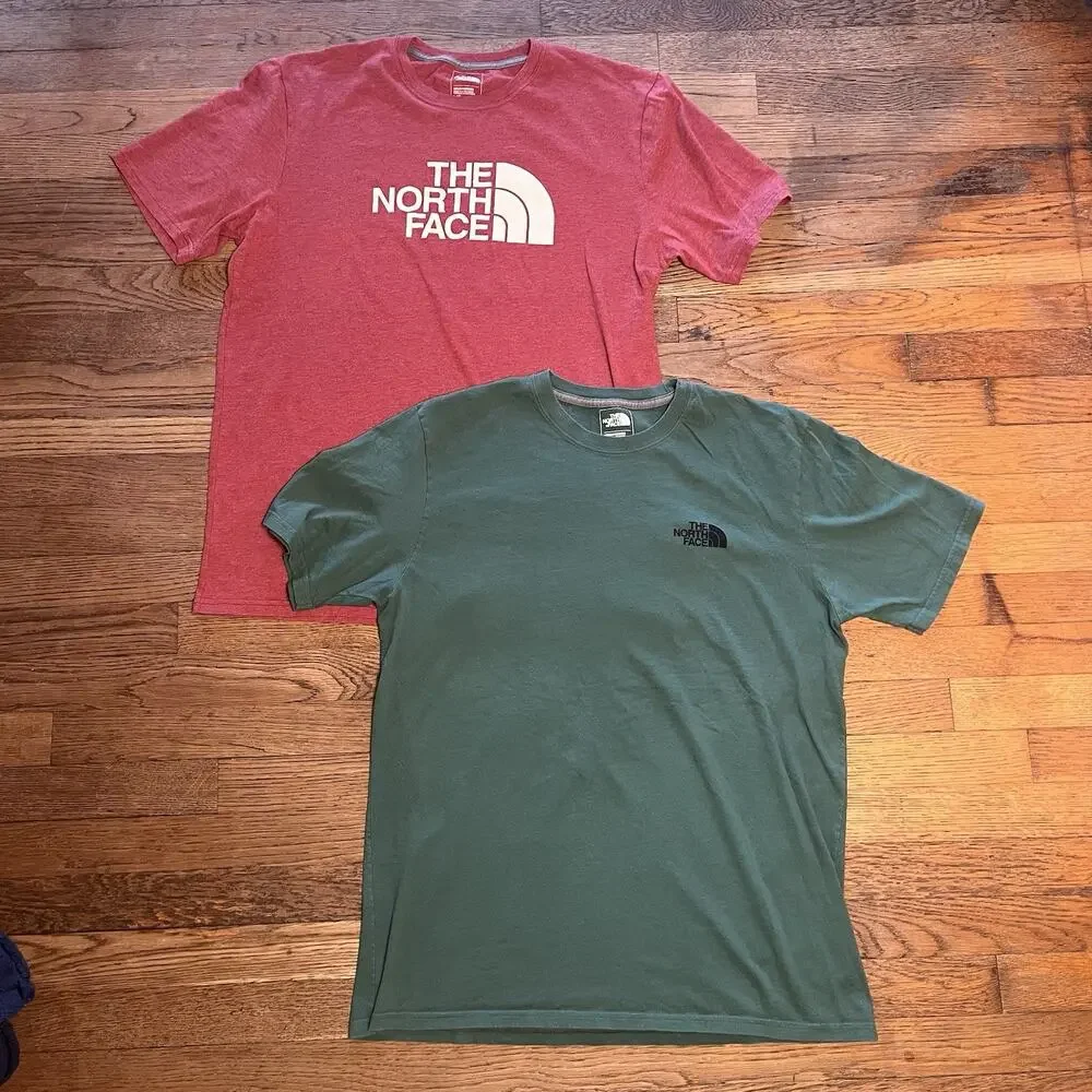 The North Face Shirt Standard Fit Cotton T-Shirt Lot Mens 2 Large Short Sleeve